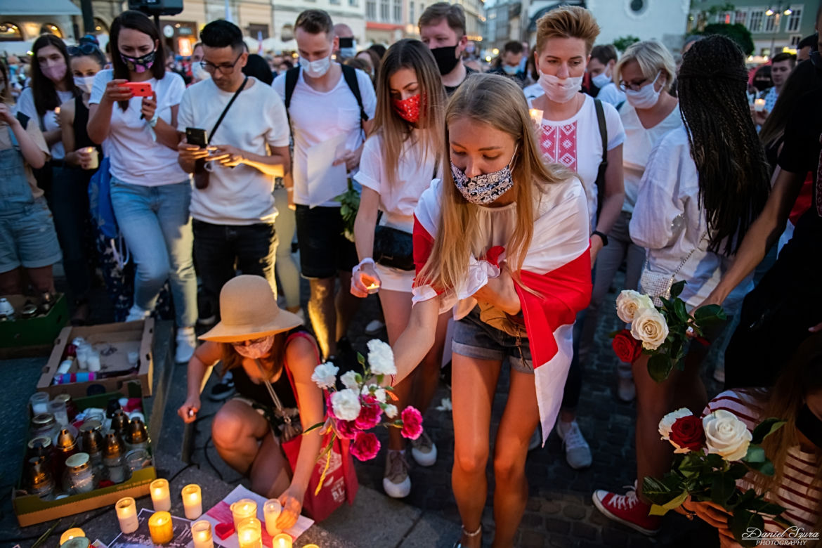 Kraków solidarny z Białorusią