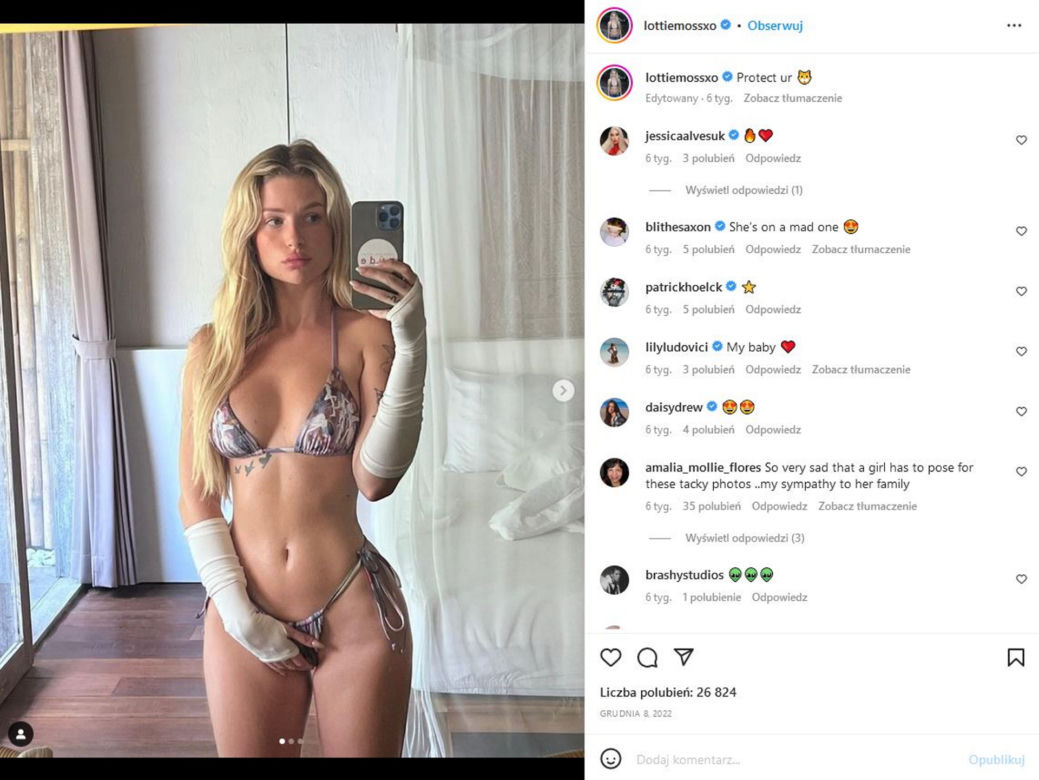 Lottie Moss znalazła miłość! Pokochał modelkę z tatuażem na twarzy