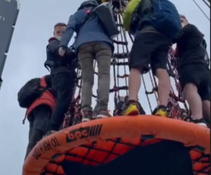 Marcin Mroczek podczas nagrań do Fort Boyard