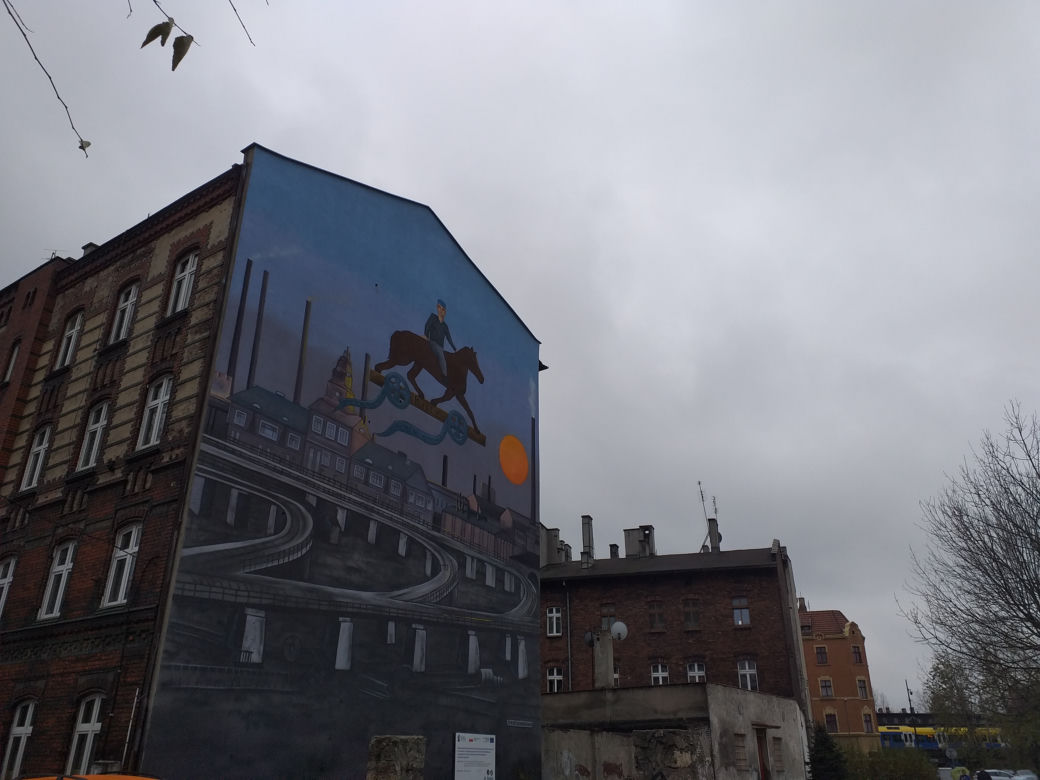 Kazimierz Kutz na muralu