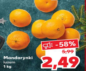 Kaufland – MEGA promocje na święta! Mandarynki za 2,49 zł/1 kg