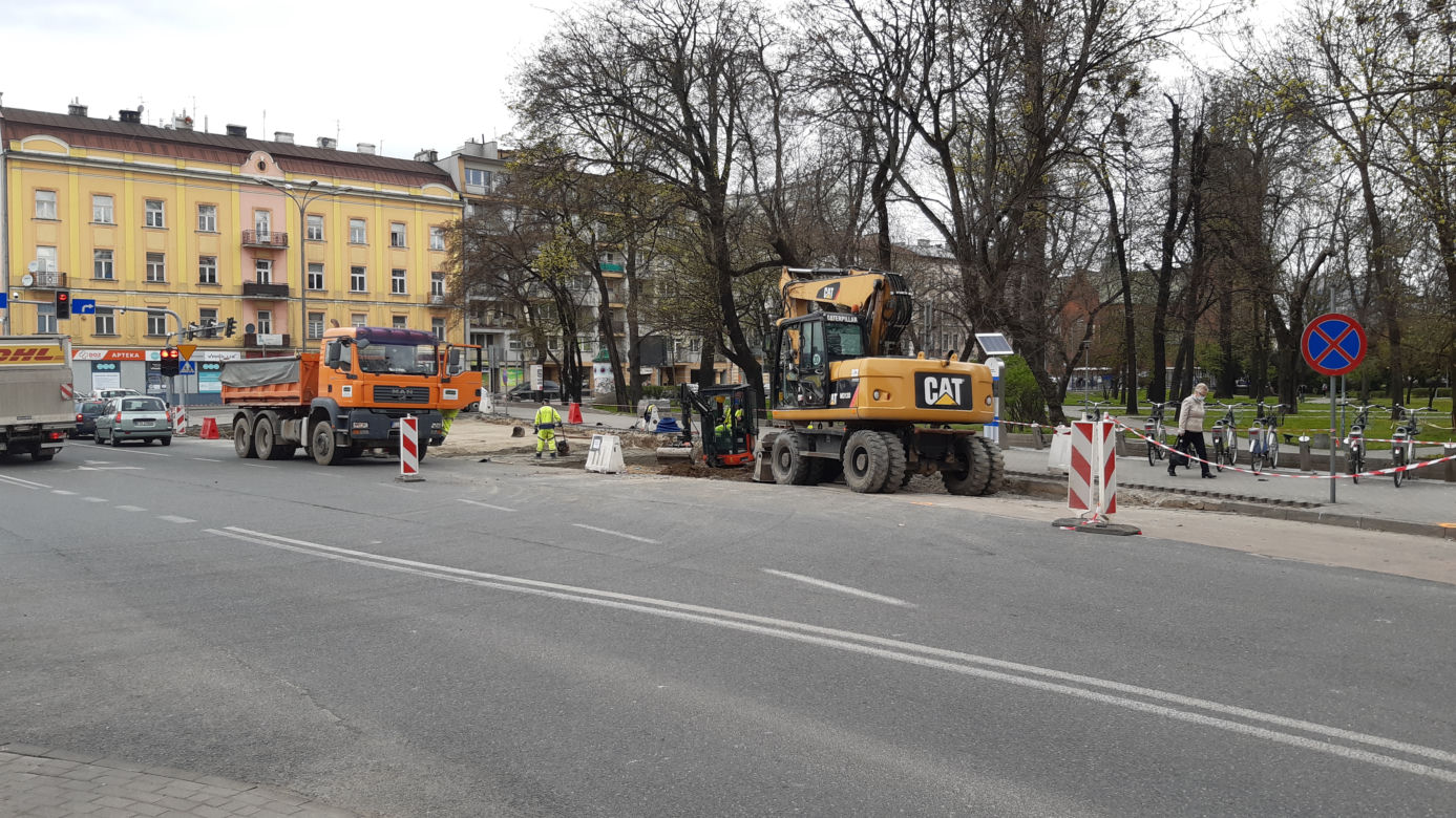Ruszyła budowa węzła przesiadkowego Krakowska-Planty. ZOBACZ ZDJĘCIA