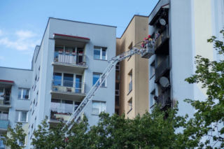 Pożar mieszkania we Wrocławiu
