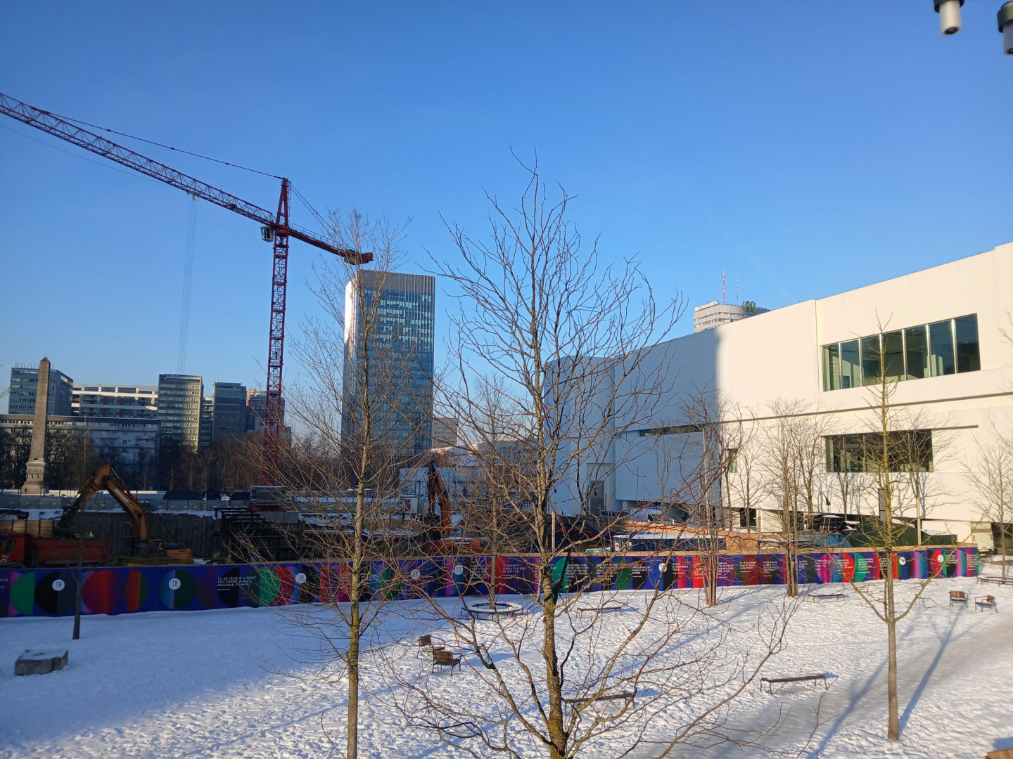 Budowa gmachu teatru TR Warszawa