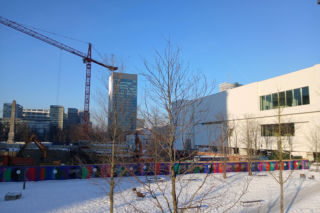 Budowa gmachu teatru TR Warszawa