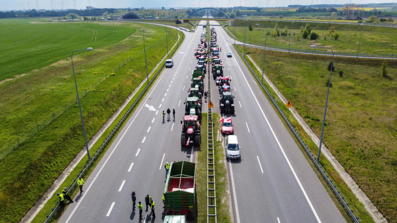 Protest rolników S3 Pyrzyce