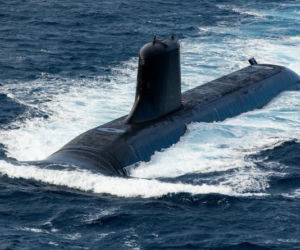 Francuski atomowy okręt podwodny De Grasse rozpoczyna próby morskie.