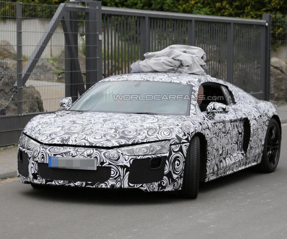 Audi R8 2015 - zdjęcia szpiegowskie