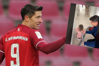 Robert Lewandowski czesze córkę przy pomocy... odkurzacza! To nagranie to hit! [WIDEO]