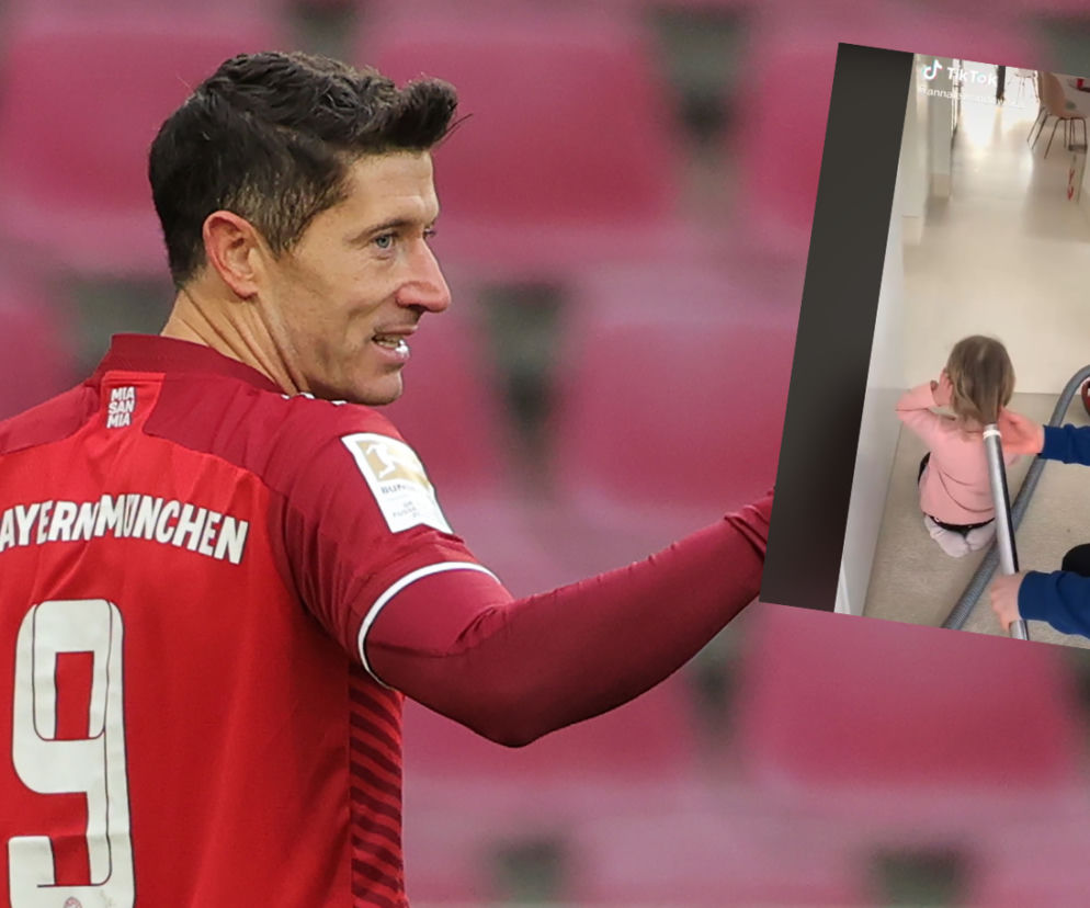 Robert Lewandowski czesze córkę przy pomocy... odkurzacza! To nagranie to hit! 