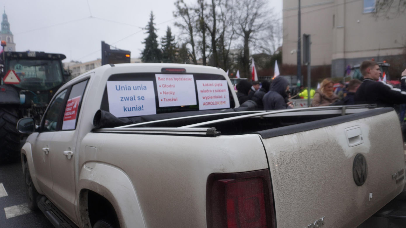 Protest rolników w Olsztynie, 20 lutego