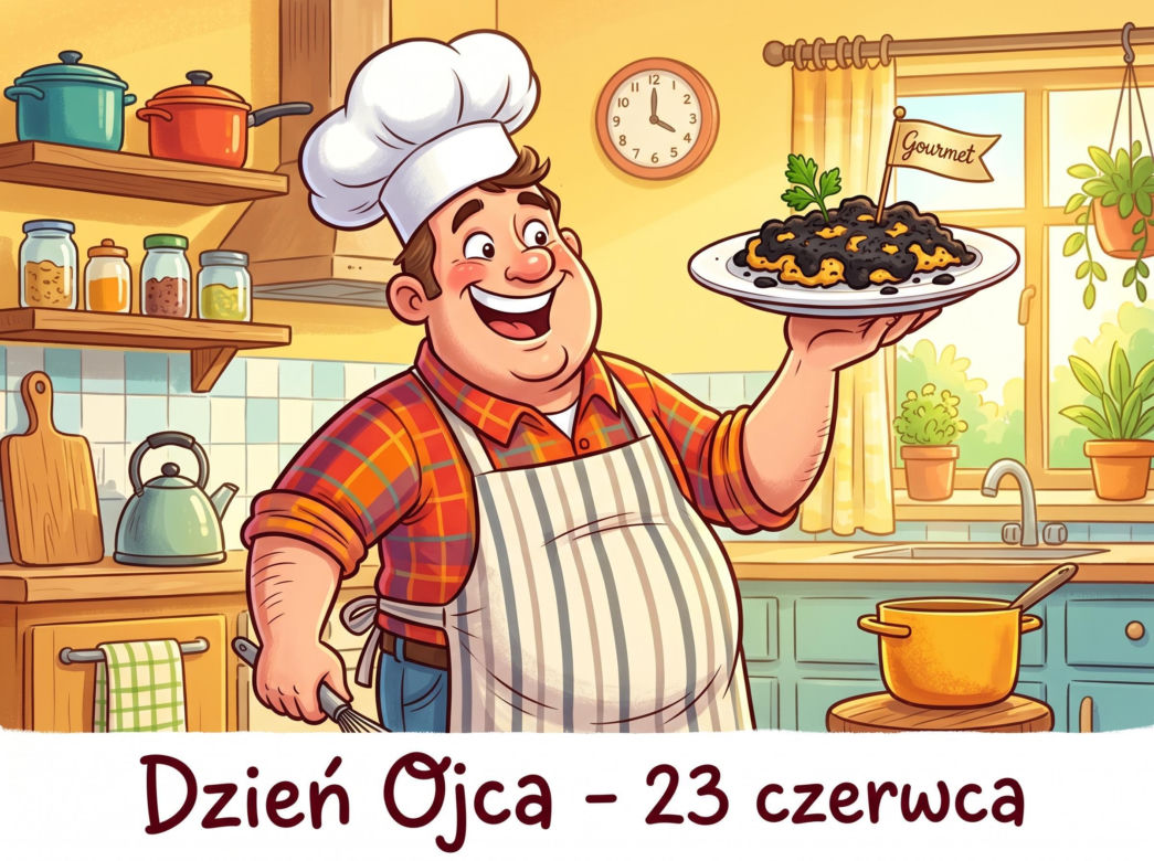Śmieszna kartka elektroniczna na Dzień Ojca