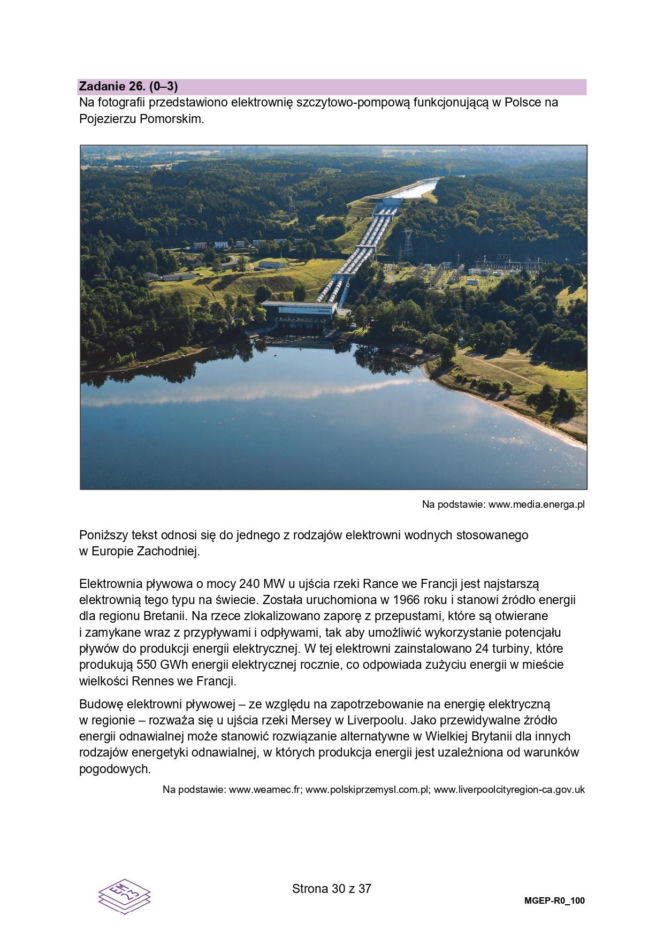 Matura 2026 geografia poziom rozszerzony - arkusz CKE