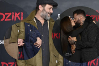 Leszek Lichota z nową partnerką na ściance! Trzymali się za ręce i wymieniali spojrzenia. Na premierze filmu Dziki pojawiło się kilka zakochanych par