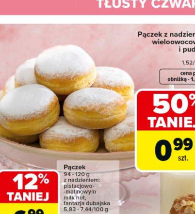 Ceny pączków Carrefour 2026. Ile kosztują pączki w Carrefour na Tłusty Czwartek?