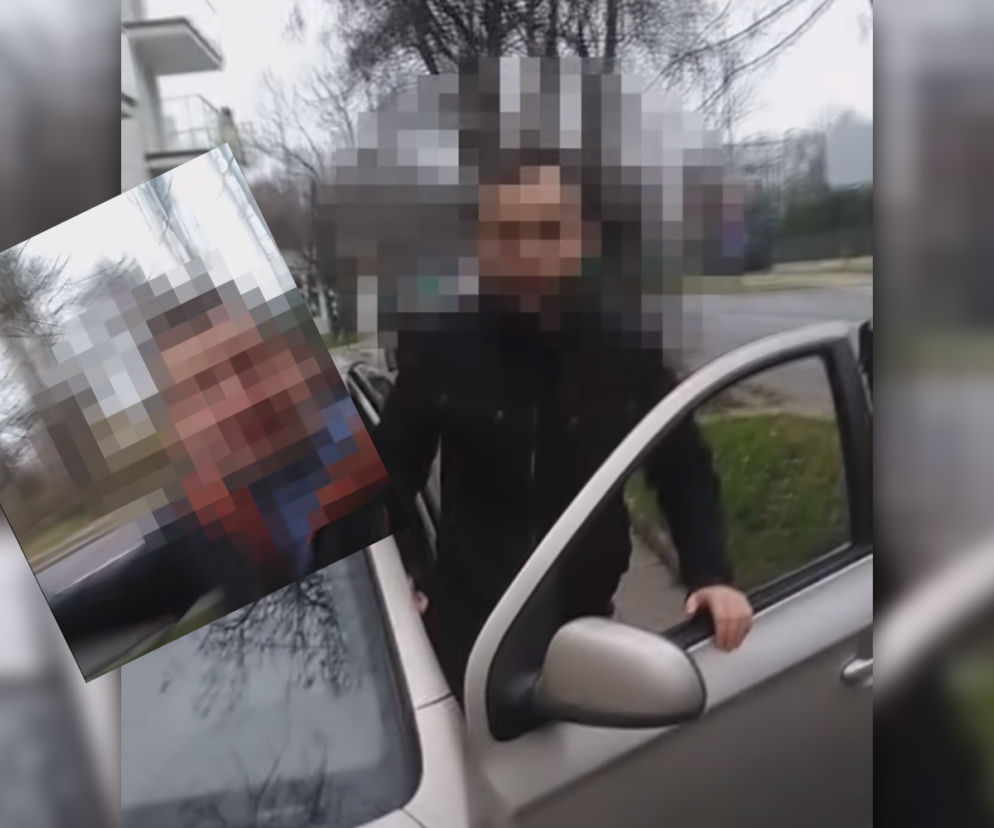 Atak na pieszego na chodniku