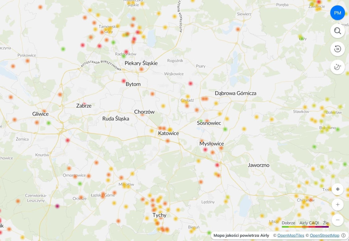 Zła jakość powietrza w woj. śląskim. Mieszkańcy otrzymali alerty RCB