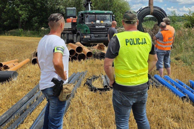 Kradzież rur Mikołów