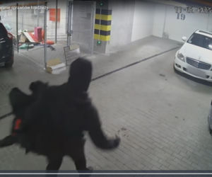 SZOK! Złodzieje urządzili sobie tańce podczas plądrowania garażu! Wszystko się nagrało