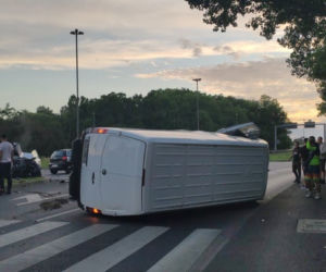 Zderzenie samochodów na ul. Eskadrowej