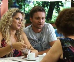 Przyjaciółki 4 sezon odc. 41. Michał (Marcin Rogacewicz), Patrycja (Joanna Liszowska)