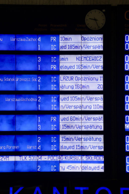 Paraliż na kolei. Gigantyczne opóźnienia pociągów