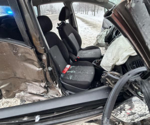 Wypadek autobusu miejskiego w Markach. Są ranni