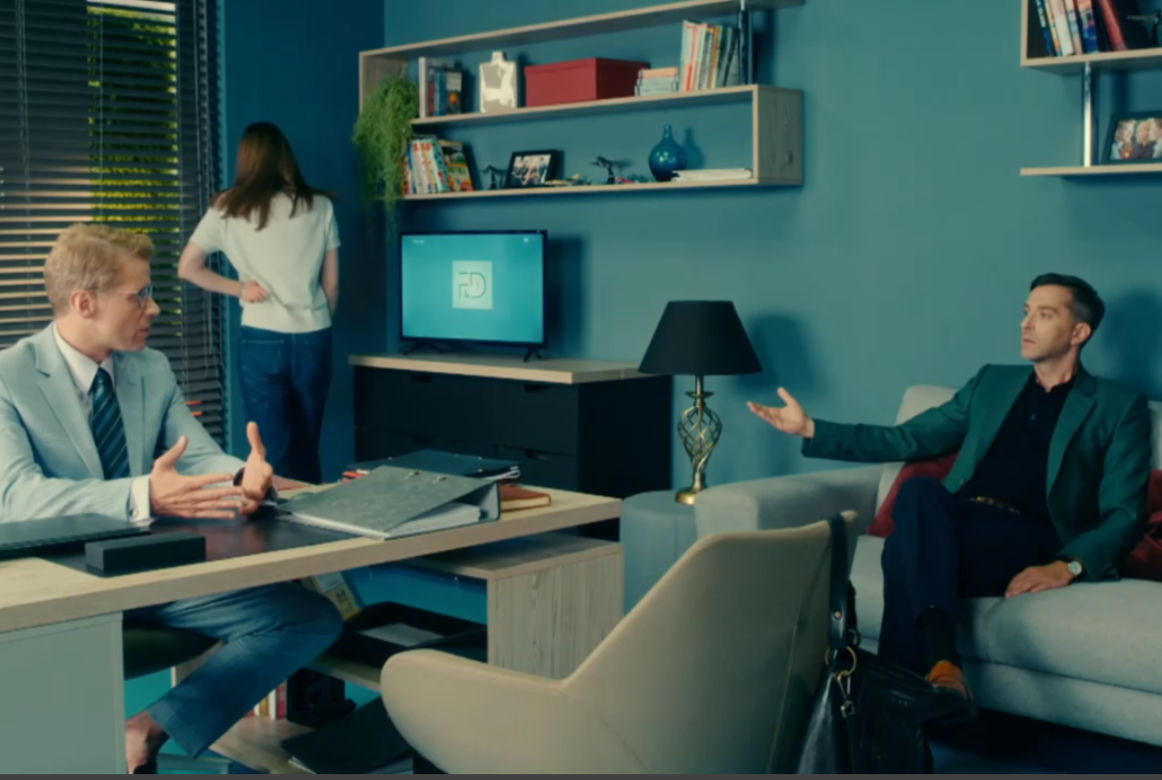 BrzydUla 2, odcinek 168: Ula (Julia Kamińska), Marek (Filip Bobek), Sebastian (Łukasz Garlicki)