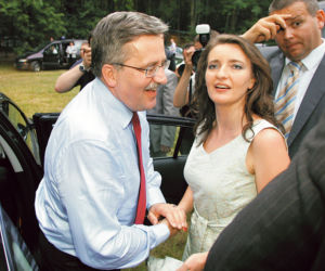 Bronisław Komorowski i Marzena Okła-Drewnowicz