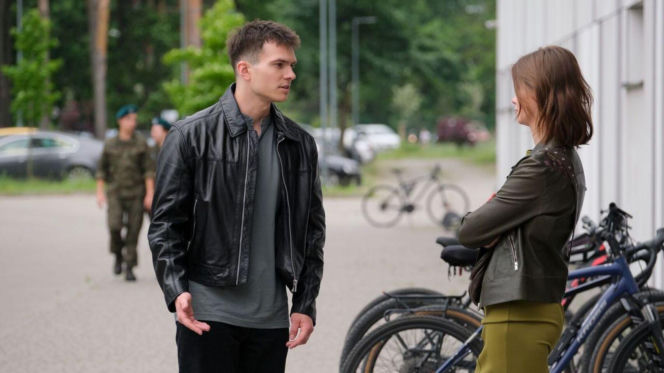 M jak miłość odc. 1898. Tomek Kubicki (Chris Cugowski), Majka (Matylda Giegżno)