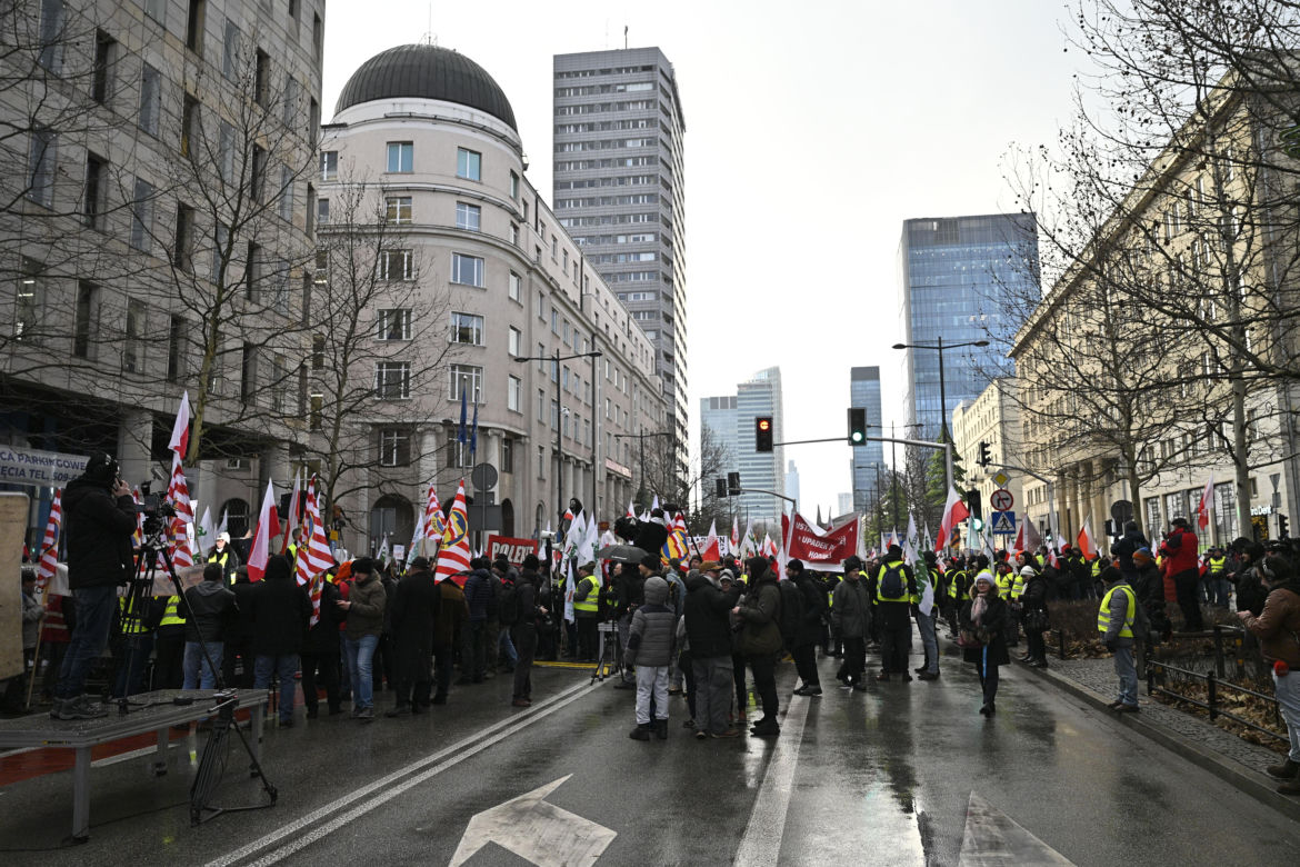 Protest rolników w Warszawie (3.01.2025)