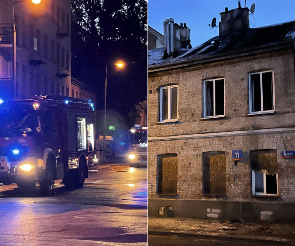 Pożar na Mińskiej. Kamienica płonęła jak pochodnia