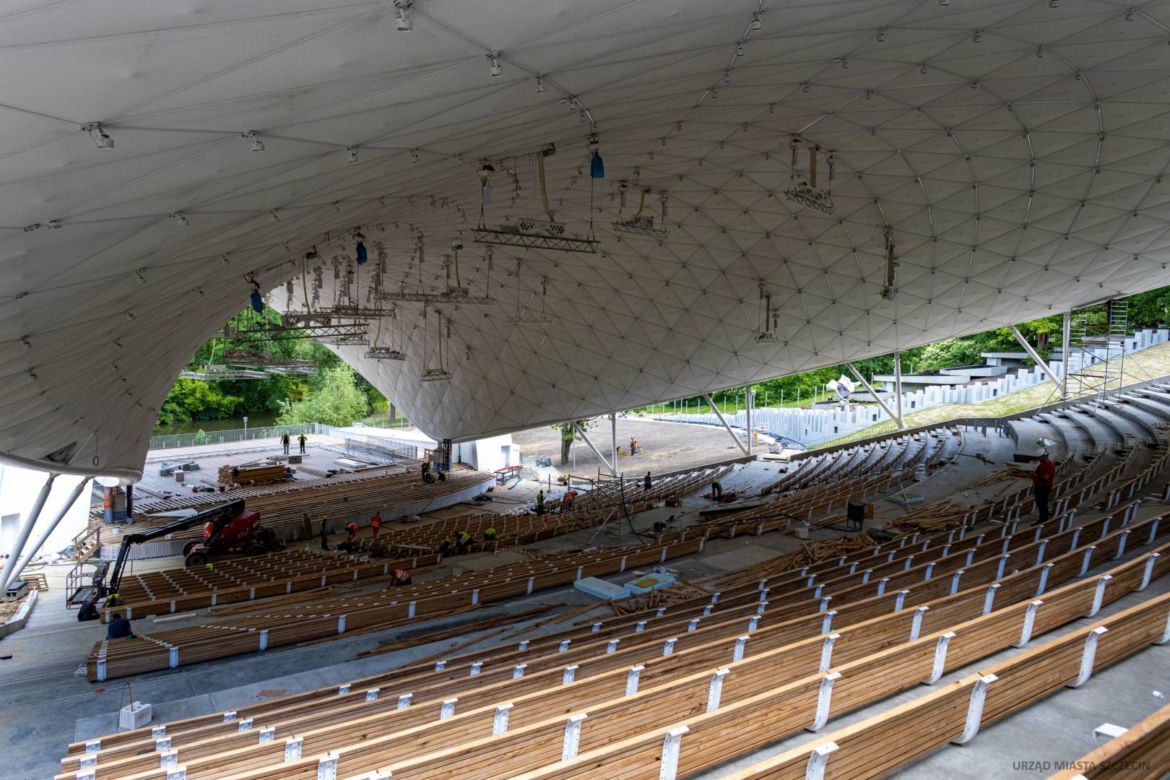Modernizacja Teatru Letniego w Szczecinie - czerwiec 2022