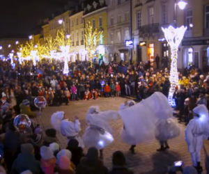Warszawa święta iluminacje Starówka