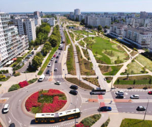 Park nad tunelem POW na Ursynowie