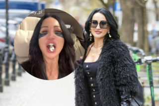 Justyna Steczkowska przemówiła do fanów z korkiem w ustach. Zaskakujący widok