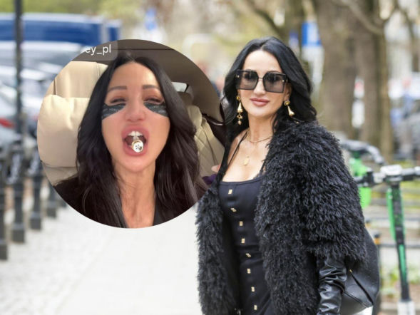 Justyna Steczkowska przemówiła do fanów z korkiem w ustach. Zaskakujący widok