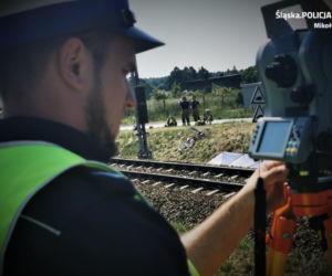 Orzesze. Śmiertelne potrącenie rowerzystki na przejeździe kolejowym [ZDJĘCIA]