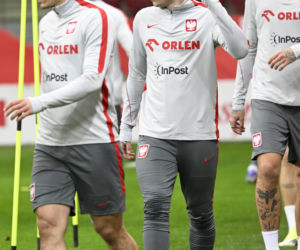 Trening reprezentacji Polski w Warszawie przed meczem z Albaną