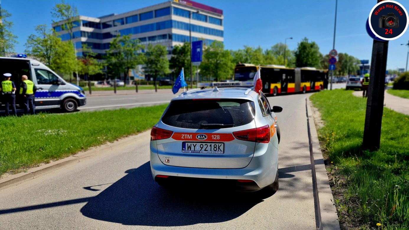 Motocyklista zderzył się z autobusem miejskim na Łopuszańskiej