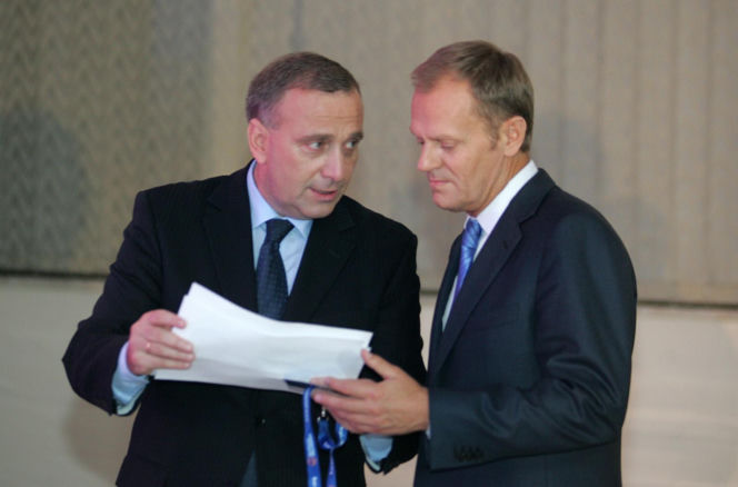 Donald Tusk i Grzegorz Schetyna