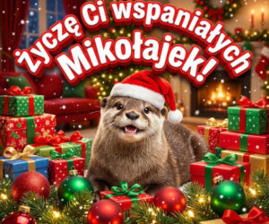 Kartka z życzeniami na Mikołaja