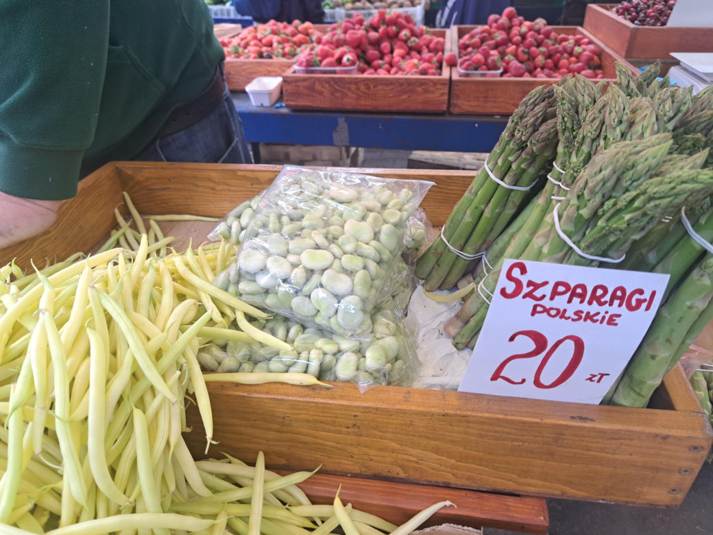 Ceny bobu na Starym Kleparzu w Krakowie