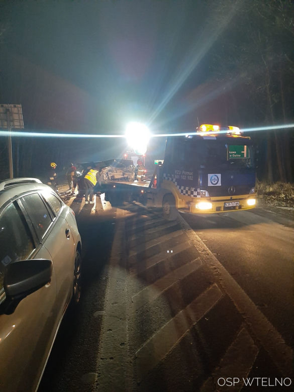 Wypadek na DK 25. W Tryszczynie zderzyły się trzy osobówki [ZDJĘCIA]