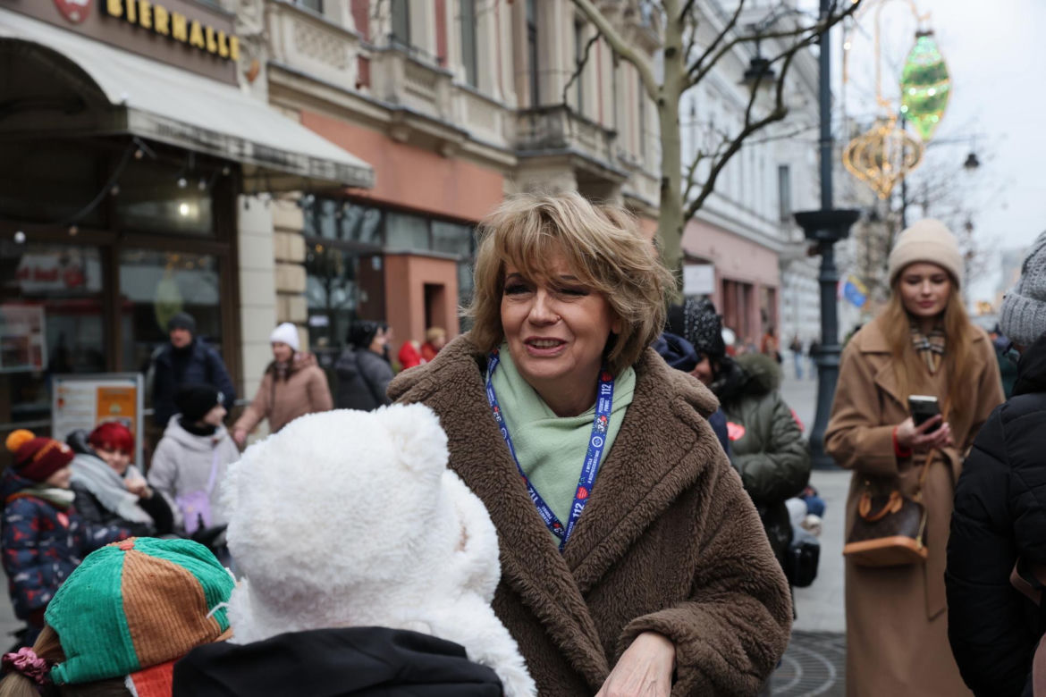 Łódź. Wielka Szarża na Piotrkowskiej w Łodzi, w ramach 33. Finału Wielkiej Orkiestry Świątecznej Pomocy.