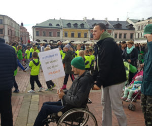 I love green na Rynku Wielkim w Zamościu