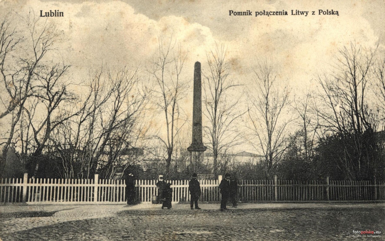 Pomnik Unii Lubelskiej w Lublinie na archiwalnych zdjęciach