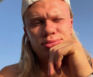 Erling Haaland i jego dziewczyna Isabel na wakacjach