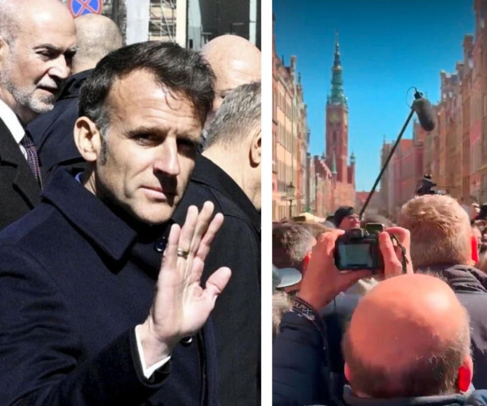 Emmanuel Macron w Gdańsku! Tłumy chcą zobaczyć francuskiego przywódcę z bliska