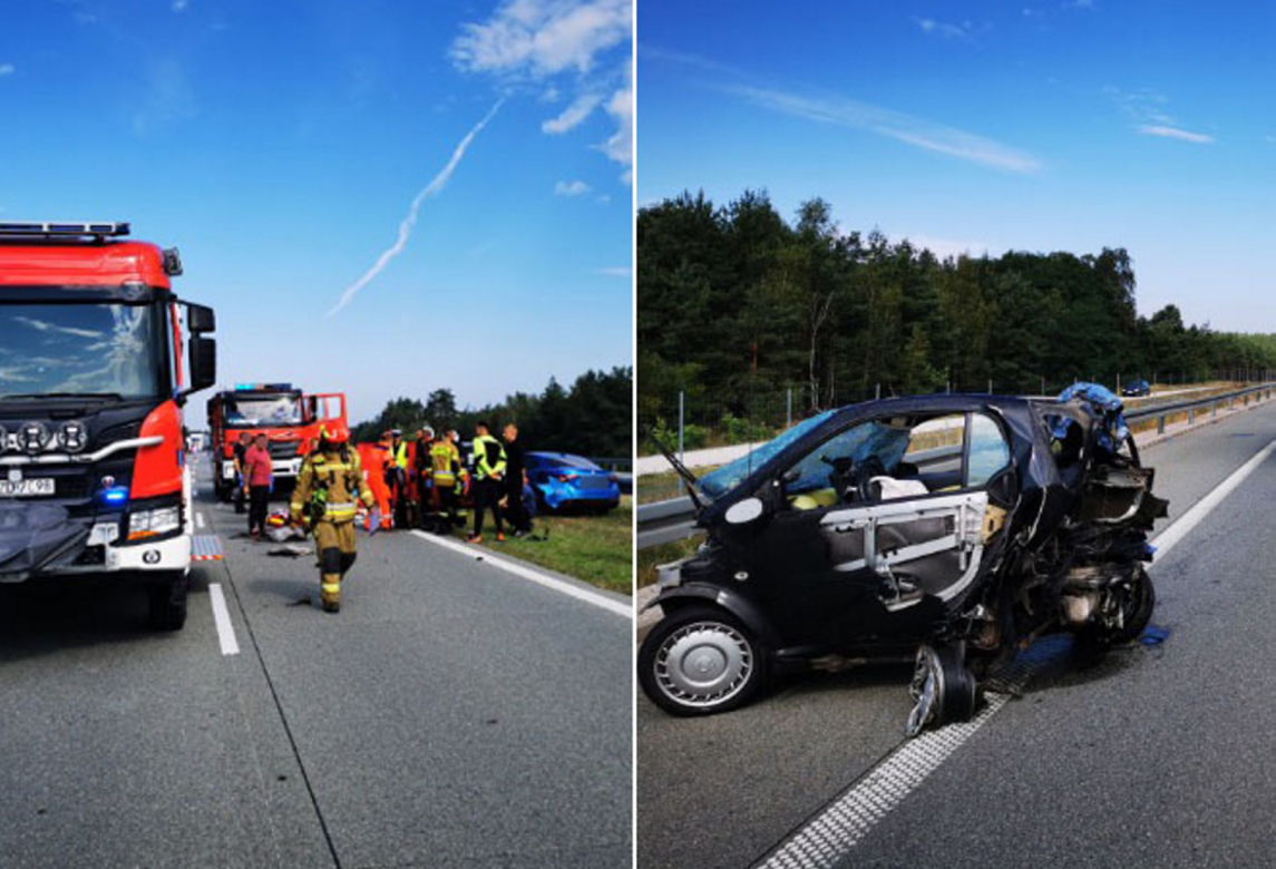Koszmarny wypadek pod Zduńską Wolą! 28-latka ze smarta zginęła na S8 [ZDJĘCIA]